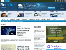 Tablet Screenshot of finextra.com